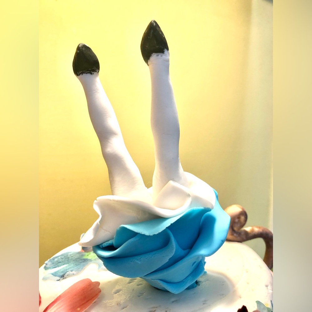 Custom Cake - MAD Hatter themed Bridal shower
